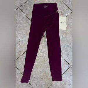 Adanola Ultimate Wrap Over Leggings in Dark Cherry